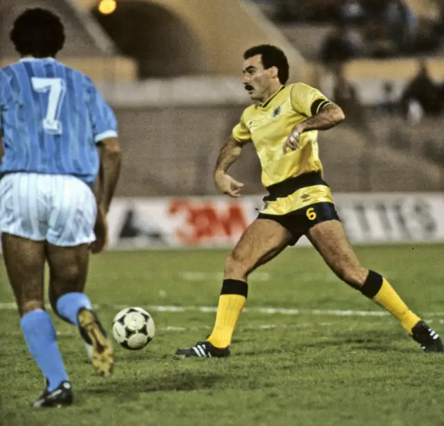 Willie Miller captained Scotland on their 1986 visit to Israel