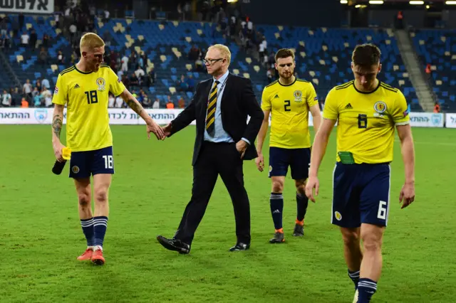 Scotland lost 2-1 in Israel