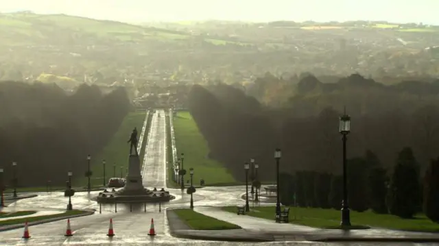 The view from Stormont's Parliament Buildings