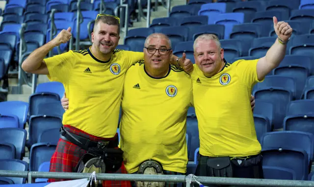 Scotland fans in Haifa