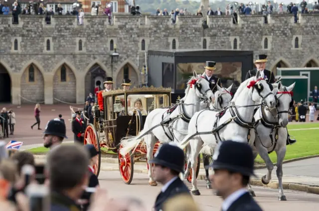 The royal carriage procession