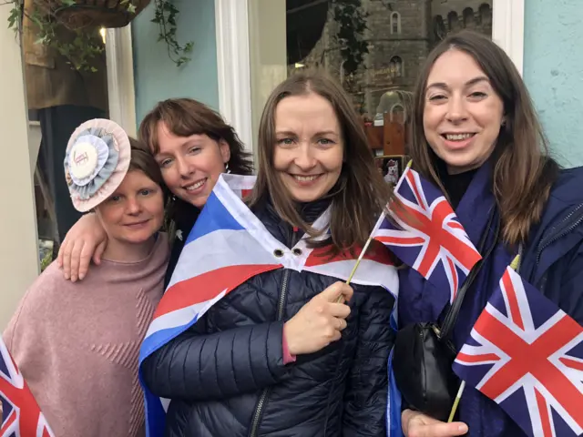 Helen, Gemma, Rachel and Alice in Windsor