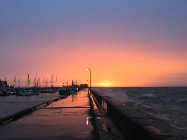 A photograph of the sunrise in Bridlington