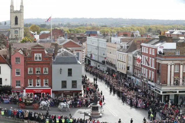 Crowds in Windsor