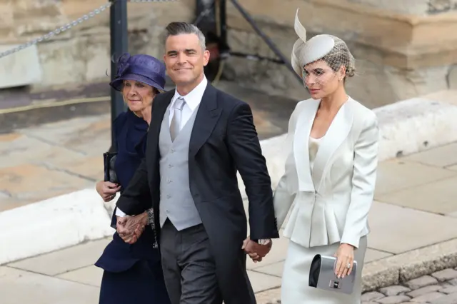 Robbie Williams and Ayda Field