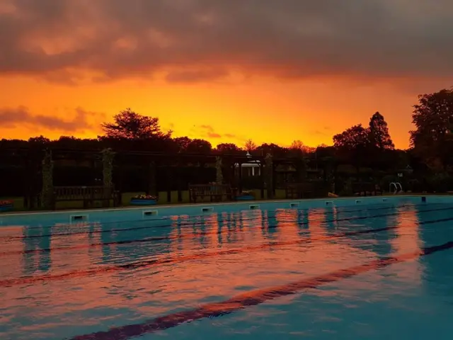 The outdoor pool in Woodhall Spa