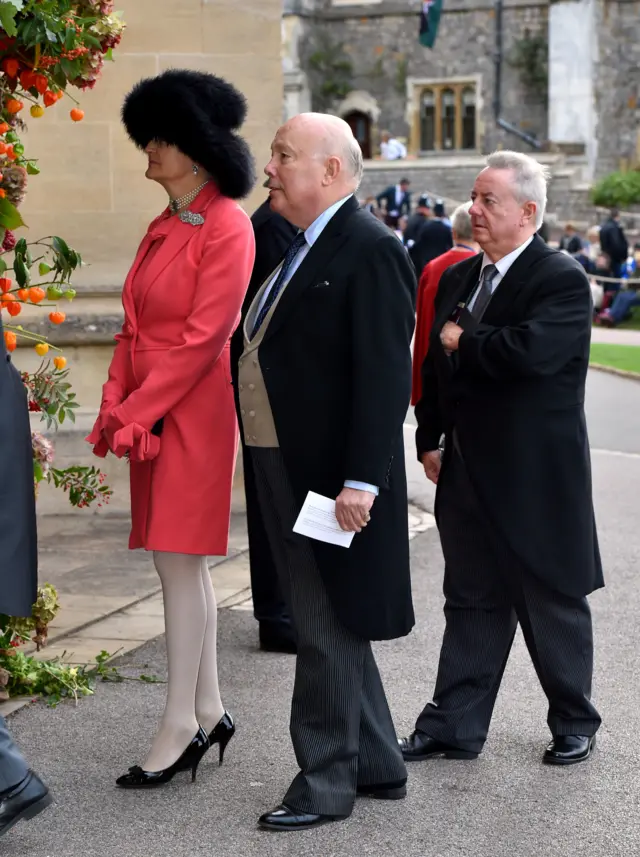 Julian Fellowes and Emma Joy Kitchener