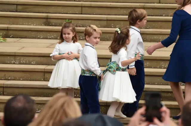 The royal wedding pageboys and bridesmaids