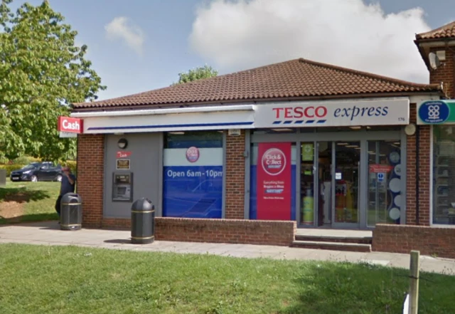 Tesco Express, Winchester Road in Grantham.