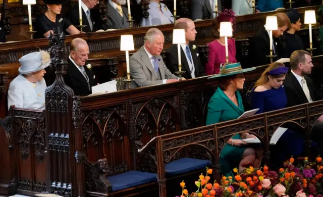 The royals at the wedding