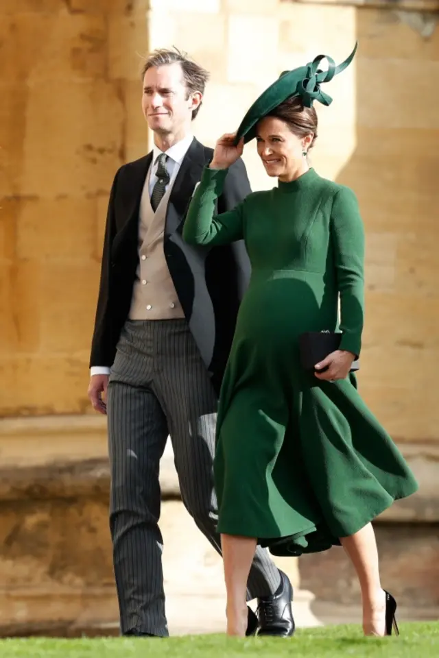 Pippa Middleton and her husband James Matthews arrive