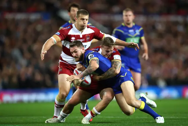 Daryl Clark is tackled