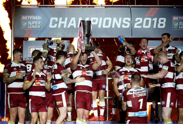 Wigan lift the trophy