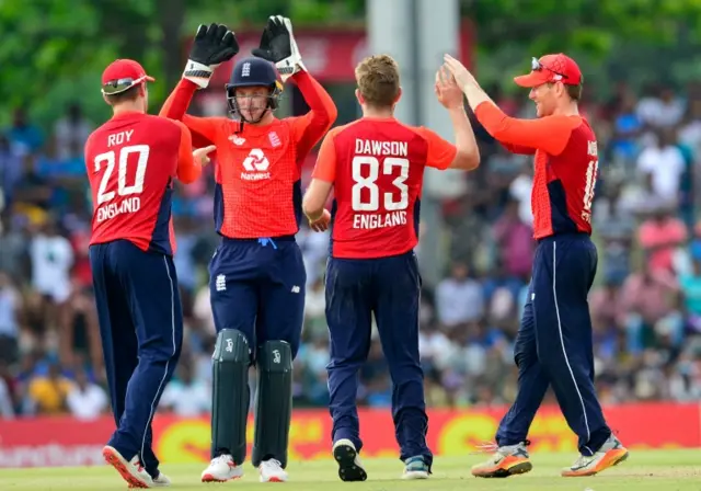 England celebrate