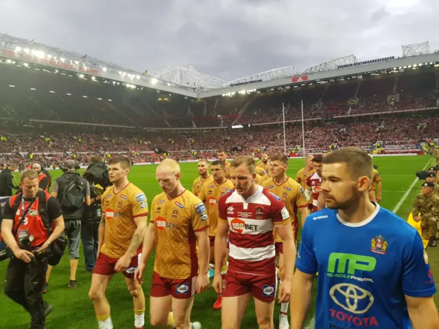 Wigan players