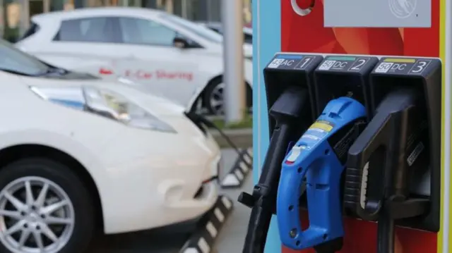 Electric car charging station