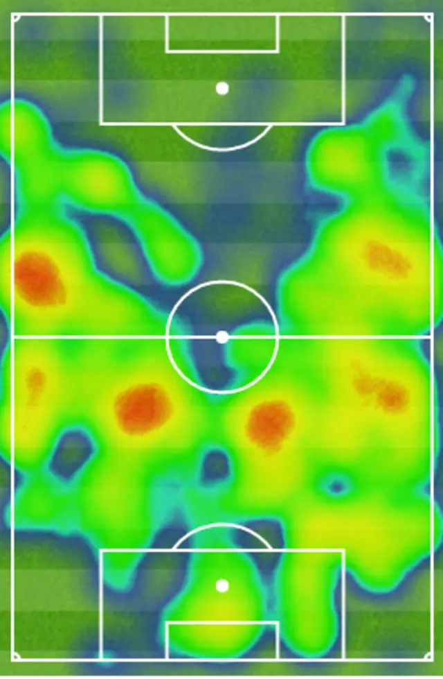 Wales heat map