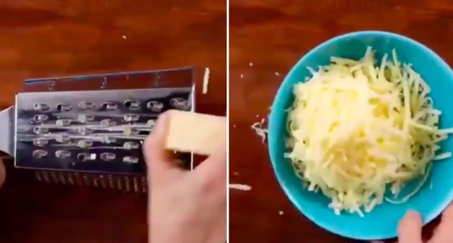 Cheese grating video