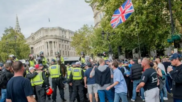 The DFLA march took place in London on 13 October