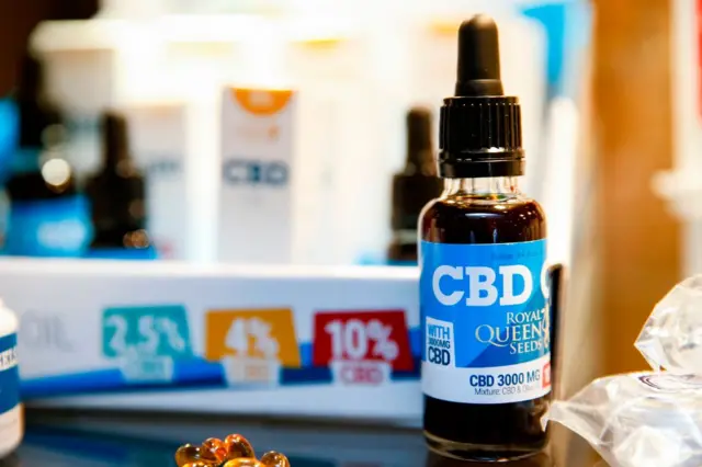 CBD oil bottle