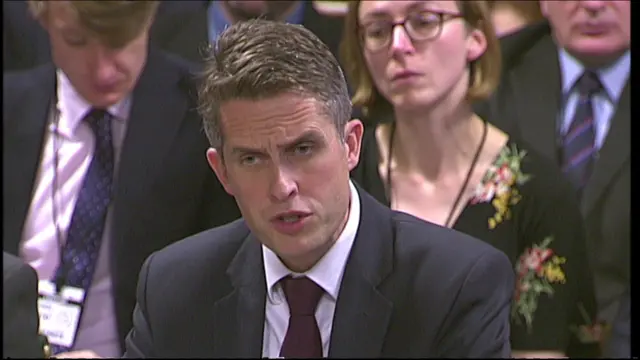 Defence Secretary Gavin Williamson