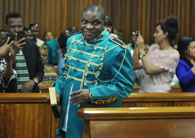 Pastor Timothy Omotoso in court in Port Elizabeth on 9 October 2018