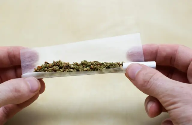 a joint being rolled