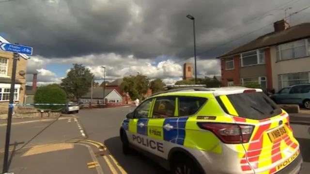 A police car in Hillsborough