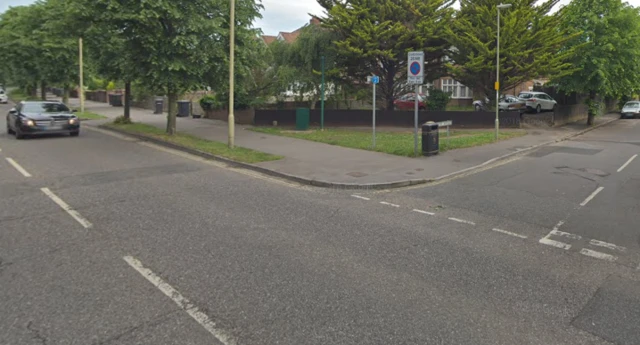 Leigh Road at the junction of Brookwood Avenue.