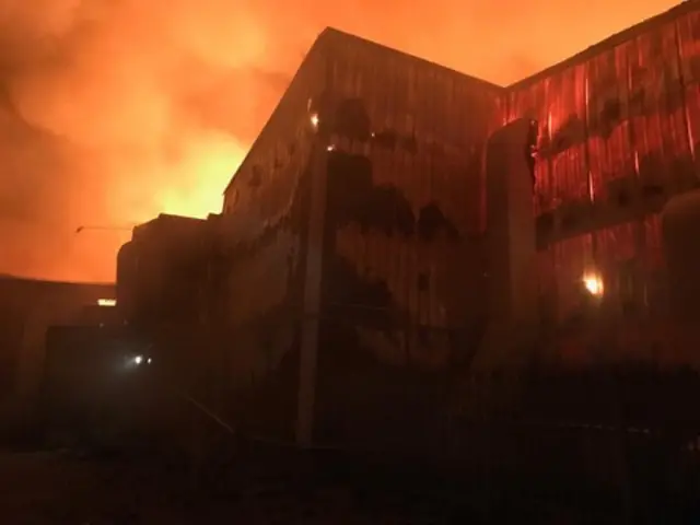 Factory fire