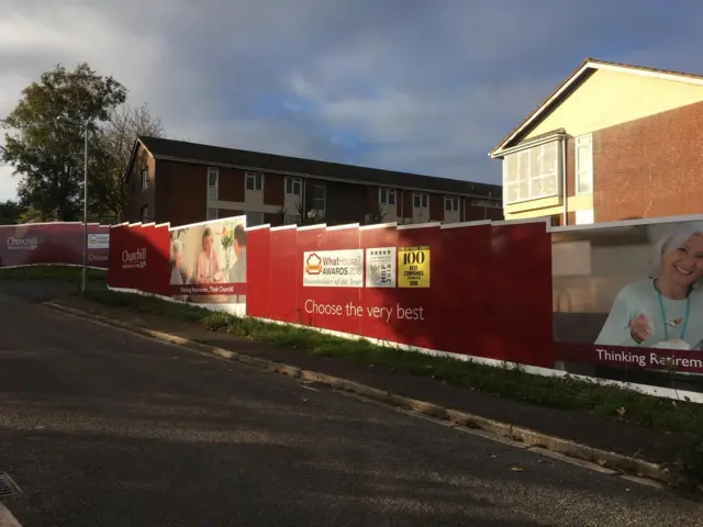 former Green Close care home in Drakes Avenue in Sidford