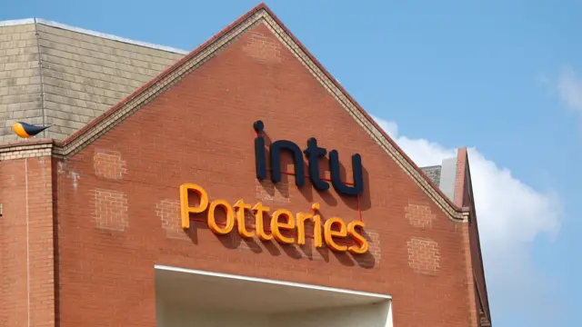 Intu Potteries sign