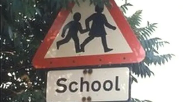 School zone sign