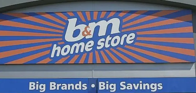 B&M sign