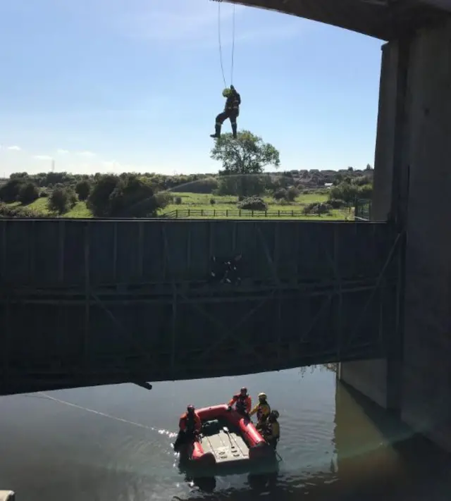 Water rescue training