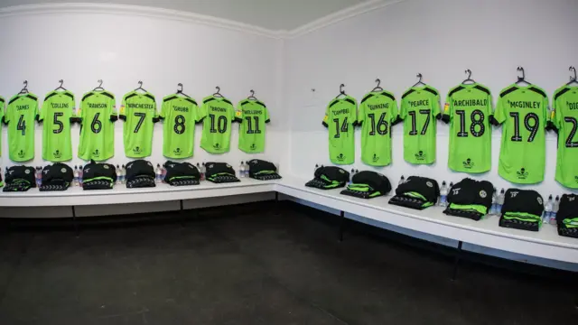 Forest Green changing room