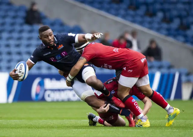 Viliame Mata has been a real handful for the Toulon defence