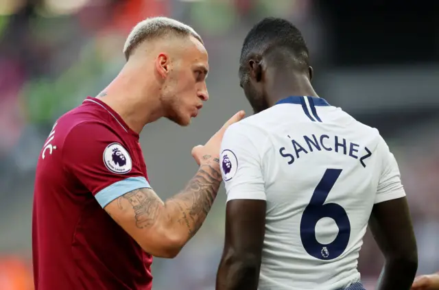 Marko Arnautovic and Davinson Sanchez