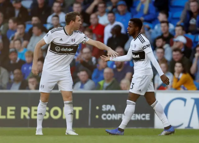 Ryan Sessegnon celebrates