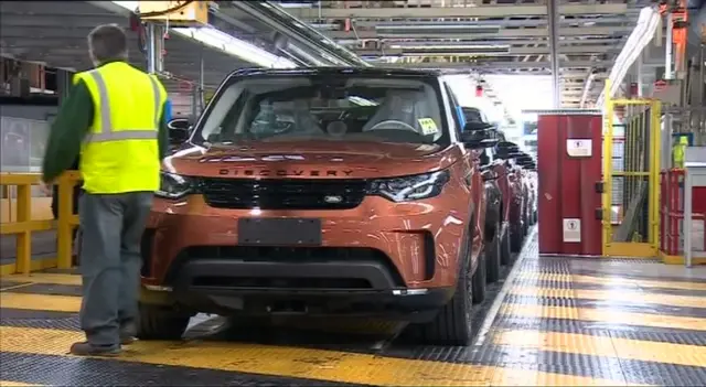 A Land Rover in production