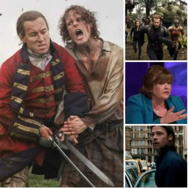 Outlander, Avengers, Fiona Hyslop Brad Pitt