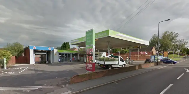 Heath Service Station on Lichfield Road