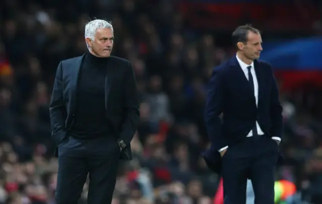 Jose Mourinho and Massimiliano Allegri