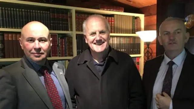 Islanders Association deputies Carl Meerveld (left), Peter Ferbrache (centre), and Joe Mooney (right)
