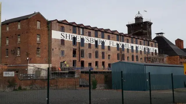 Maltings with sign