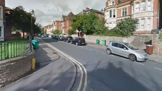 Burns Street in the Arboretum area of Nottingham