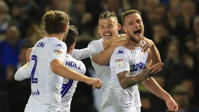 Liam Cooper celebrates