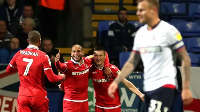 Joe Lolley celebrates