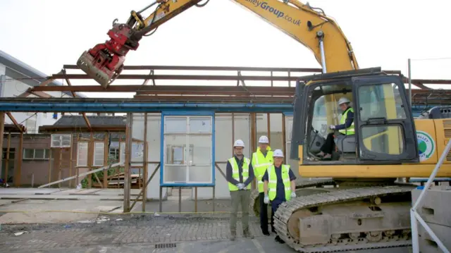 Hut demolition