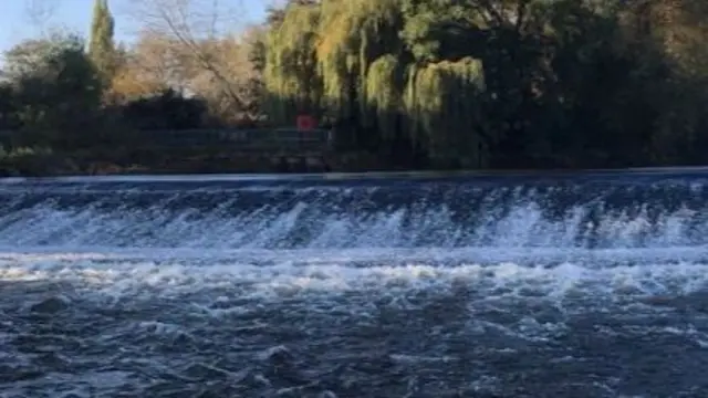 The weir in Shrewsbury